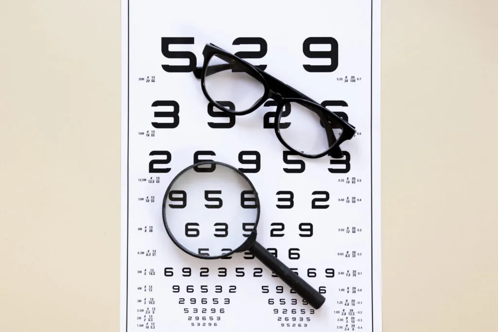 Eye exam to update eyeglass prescription at OptiCare Health